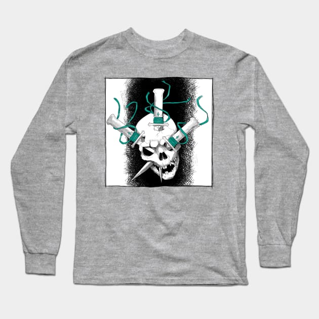 Dagger Long Sleeve T-Shirt by dragonrise_studio